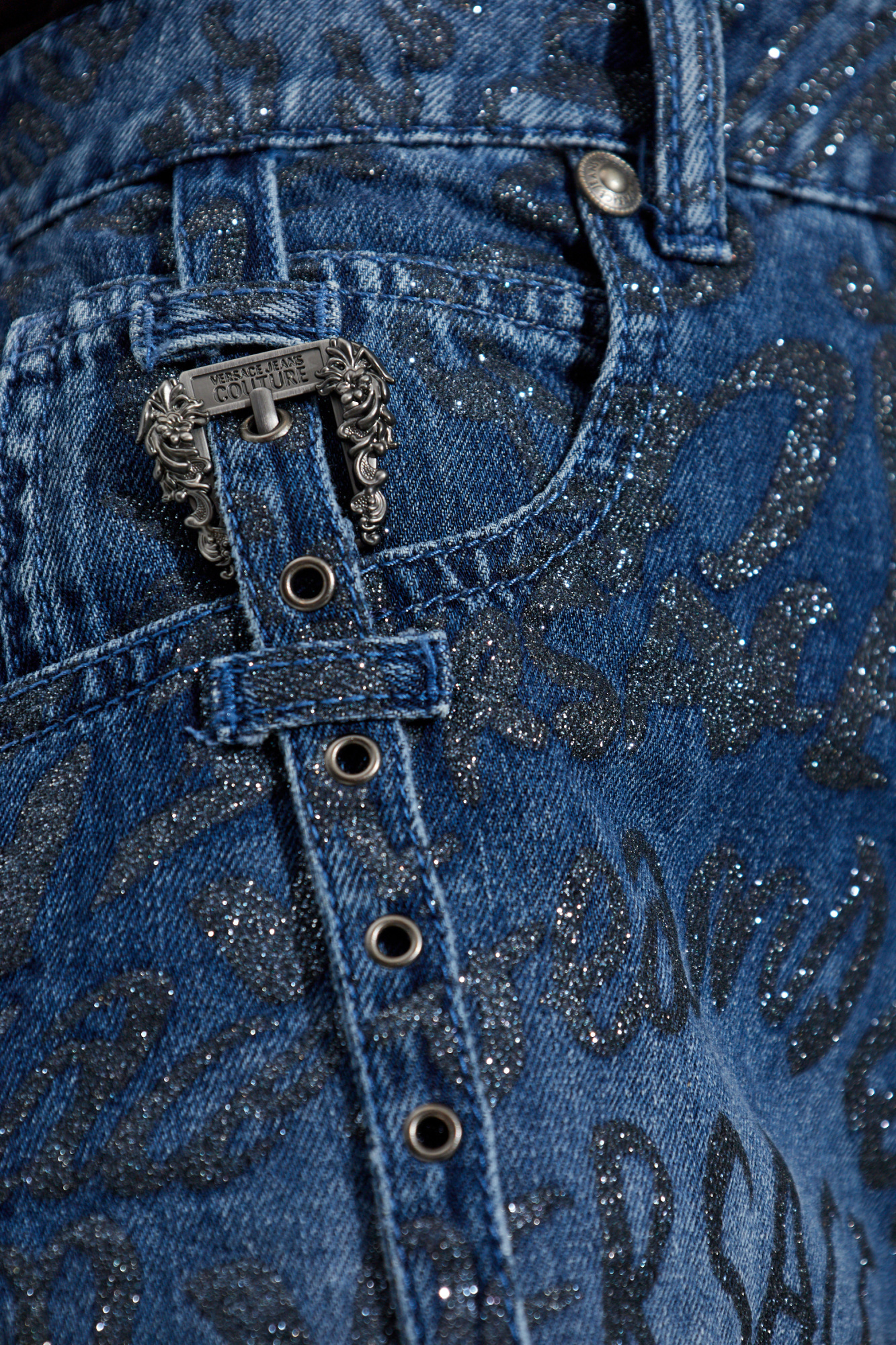 Versace Jeans Couture Denim shorts with vintage effect